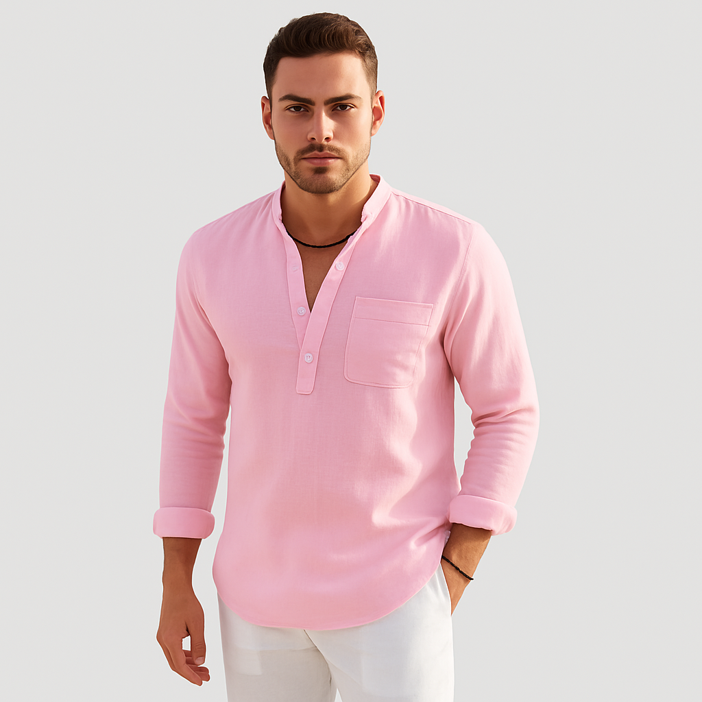 Lendon - Elegant linskjorte for menn - Summer Chic