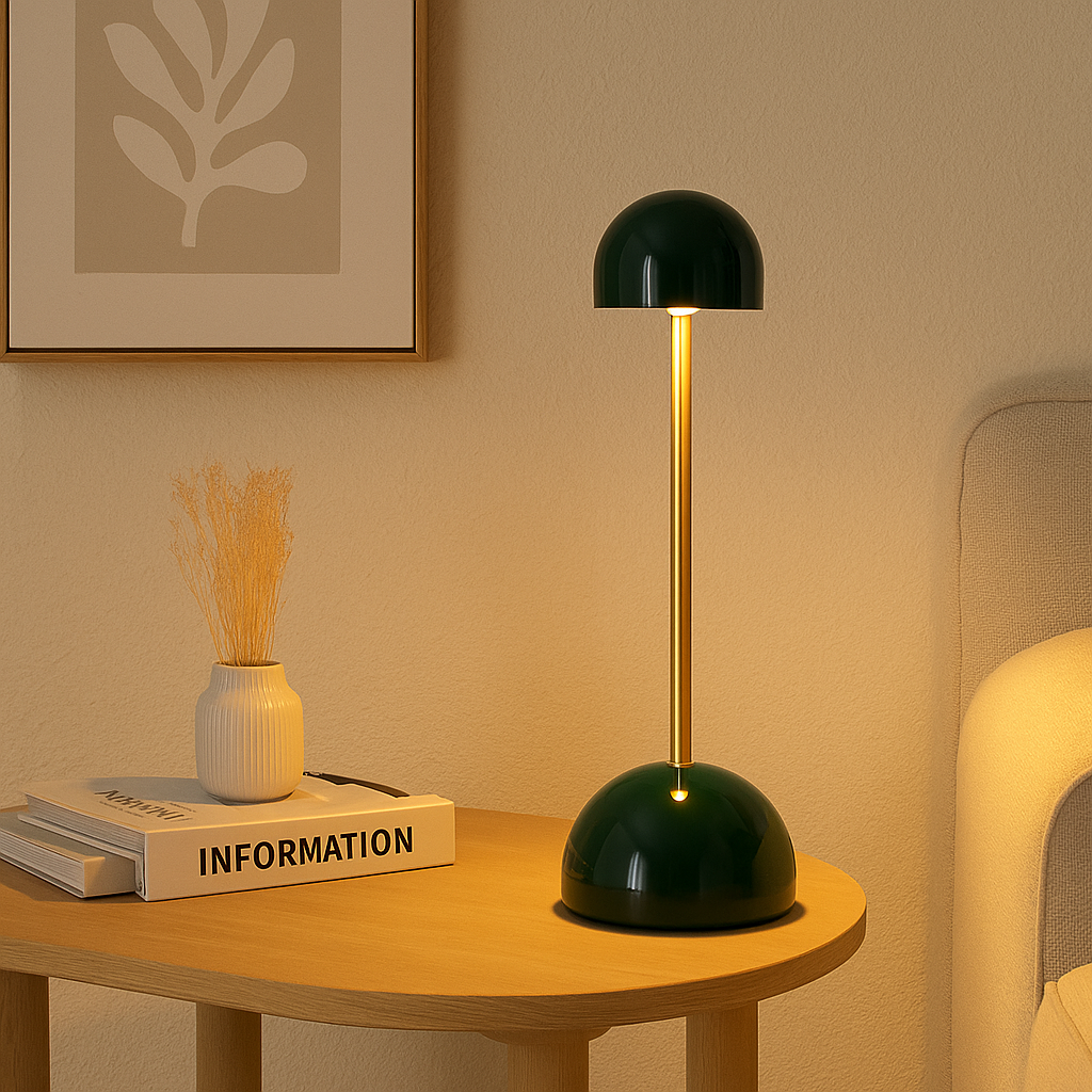 Soluna - Minimalistisk og myk trådløs LED-bordlampe