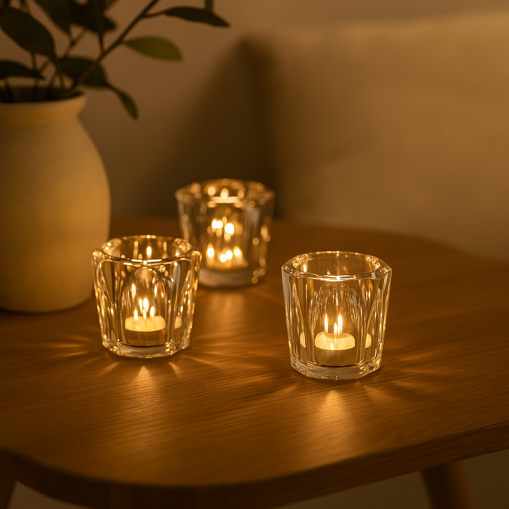 Lunara - Ledningsfri krystall LED-bordlampe