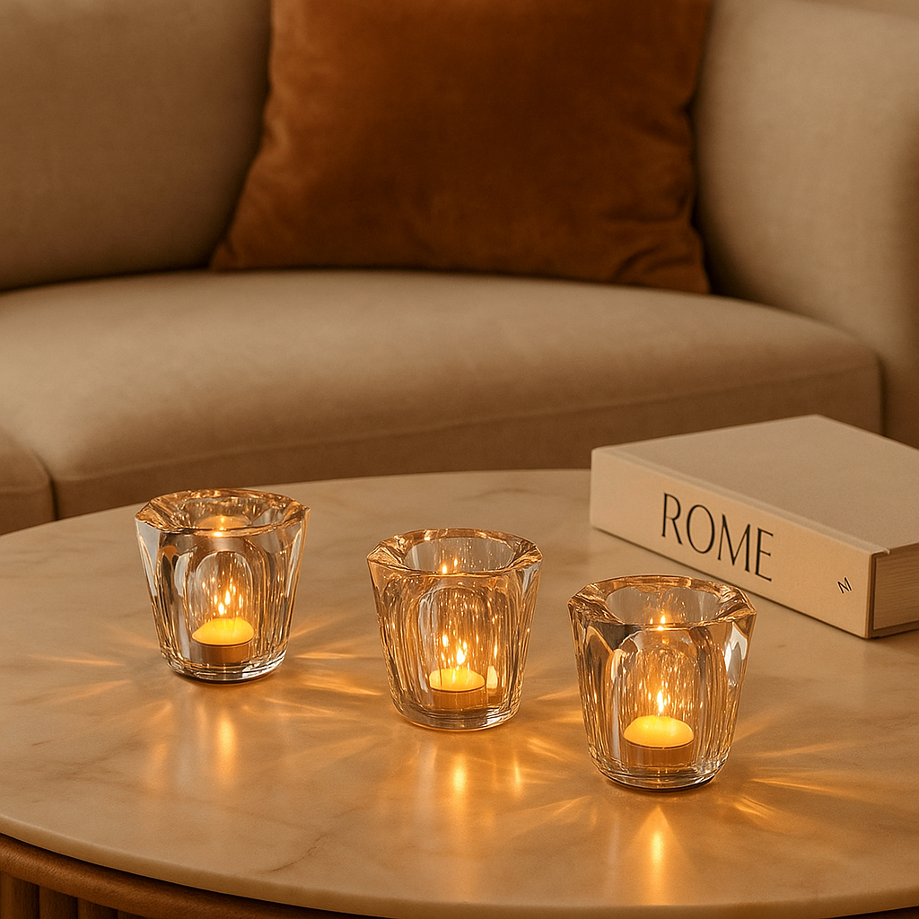 Lunara - Ledningsfri krystall LED-bordlampe