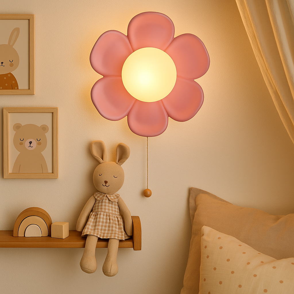 BloomSphere – Kunstnerisk blomsterkulevegglampe