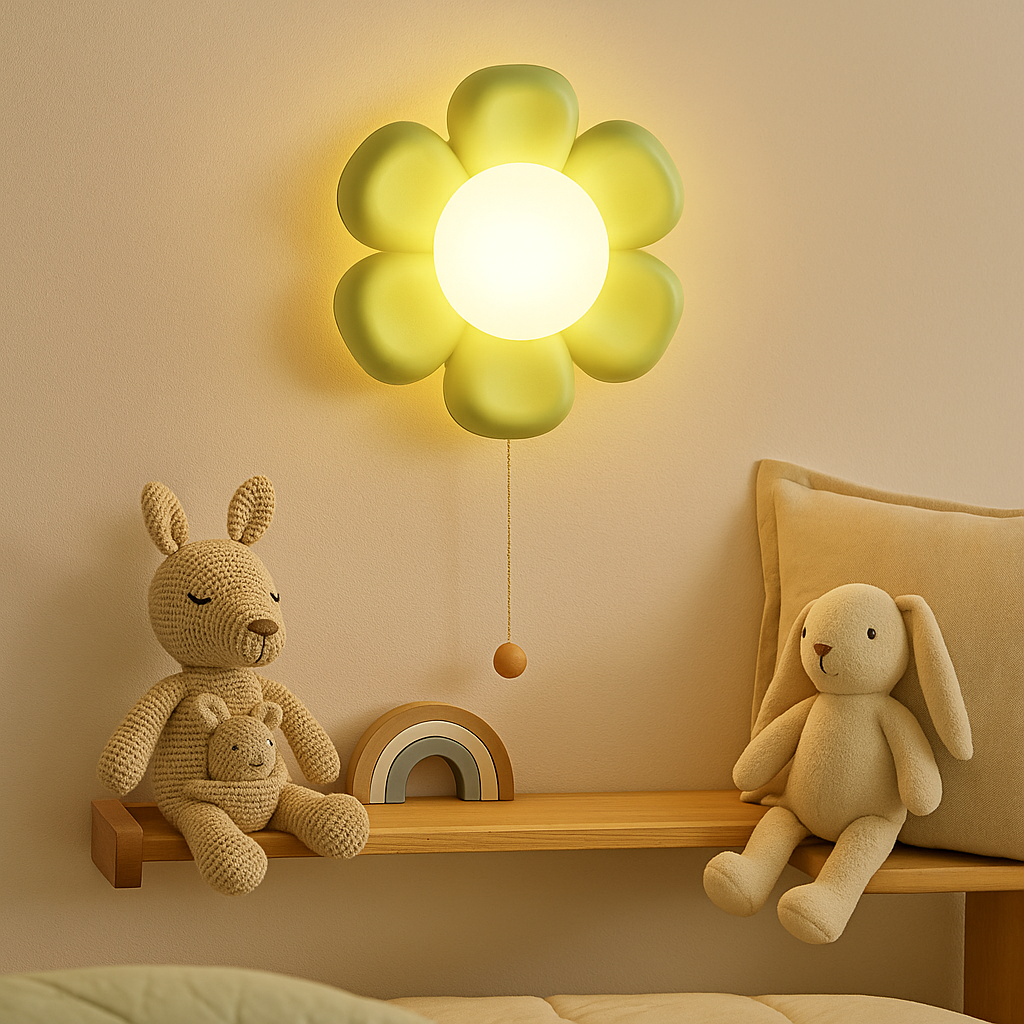 BloomSphere – Kunstnerisk blomsterkulevegglampe