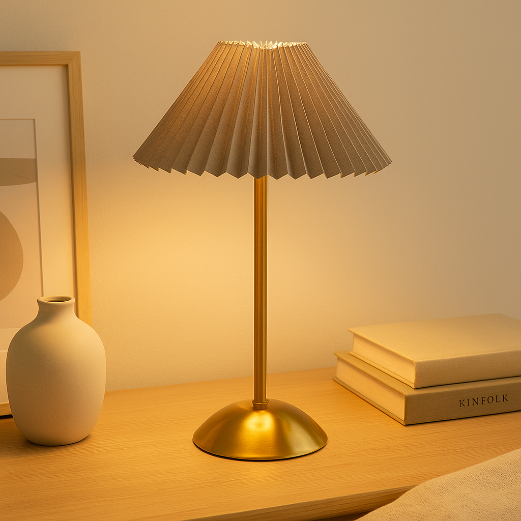 Auralis – Trådløs LED-bordlampe som skifter farge