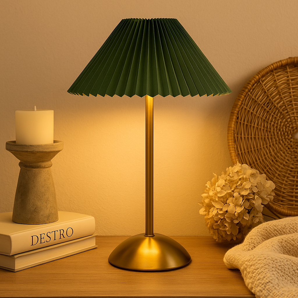 Auralis – Trådløs LED-bordlampe som skifter farge