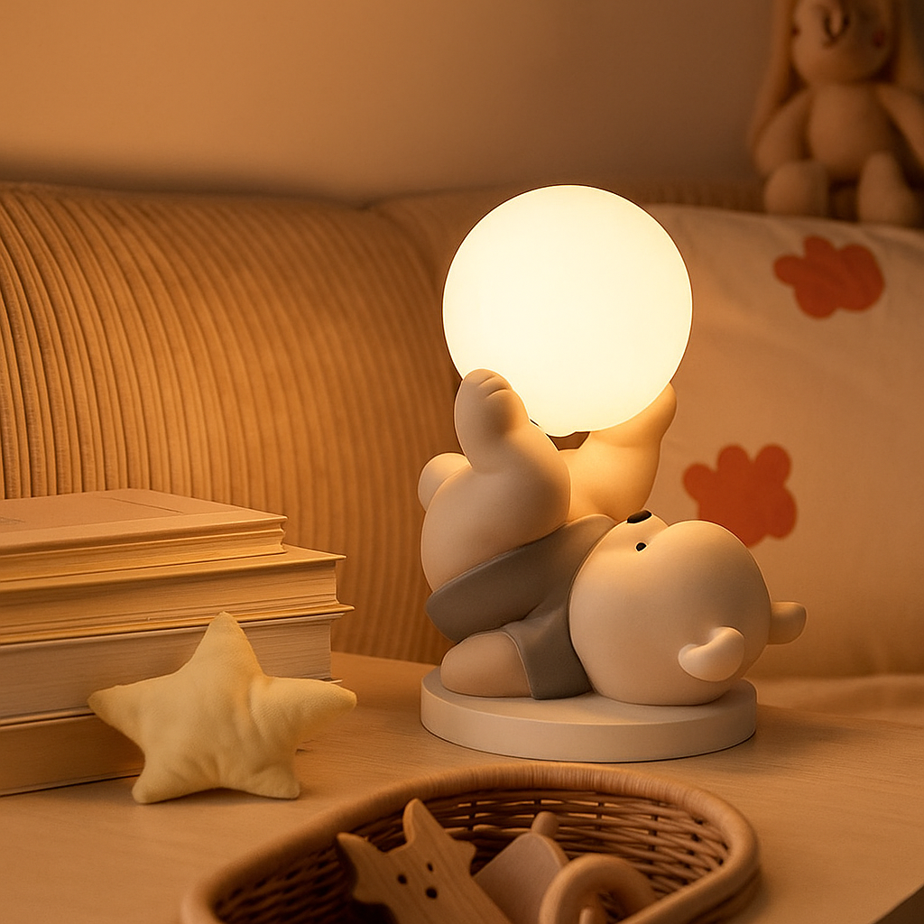 GlowBear berøringslampe – bedårende LED nattlys