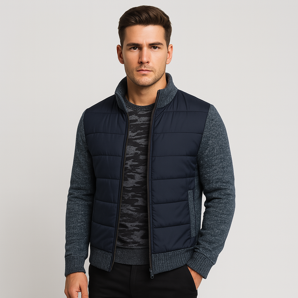 Ethan genser med høy hals – langermet jakke for menn