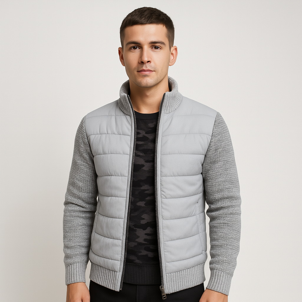 Ethan genser med høy hals – langermet jakke for menn