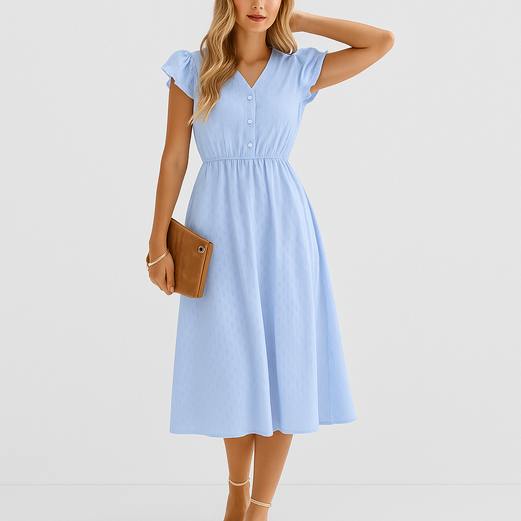 Sommerkjole med V-hals
