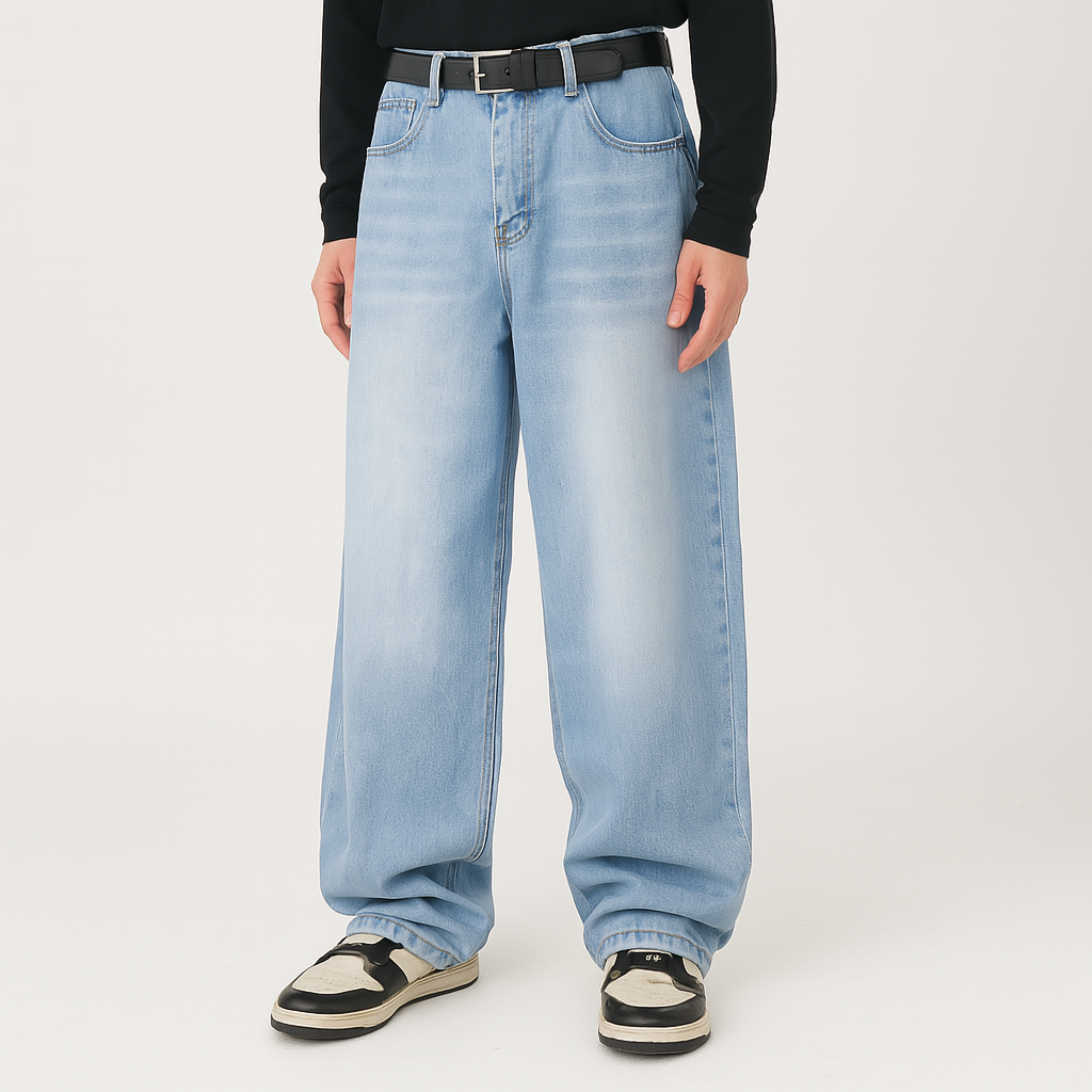 4Legend – Flare-jeans for menn – Uformell gate-stil, lommer, moden look