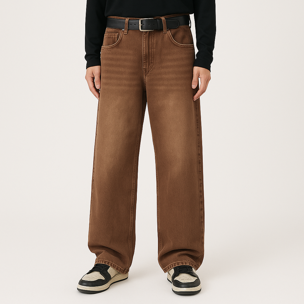 4Legend – Flare-jeans for menn – Uformell gate-stil, lommer, moden look