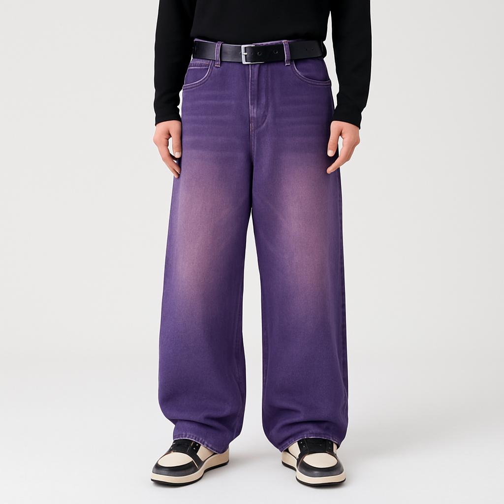 4Legend – Flare-jeans for menn – Uformell gate-stil, lommer, moden look