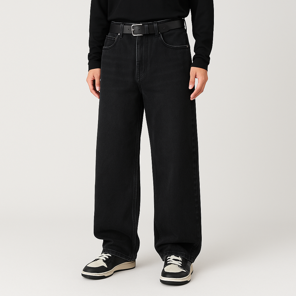 4Legend – Flare-jeans for menn – Uformell gate-stil, lommer, moden look