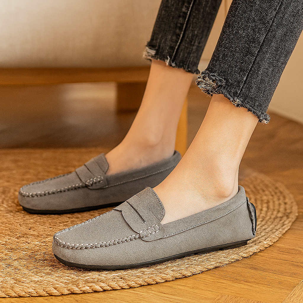 Milano herreloafers i skinn – klassiske tøfler med sklisikker såle