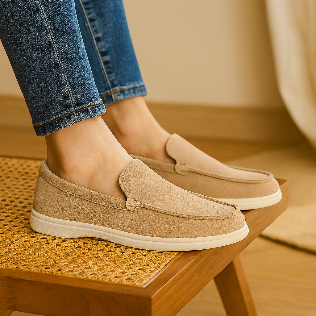 Pustende nettingloafers for menn – lette slip-on sommersko