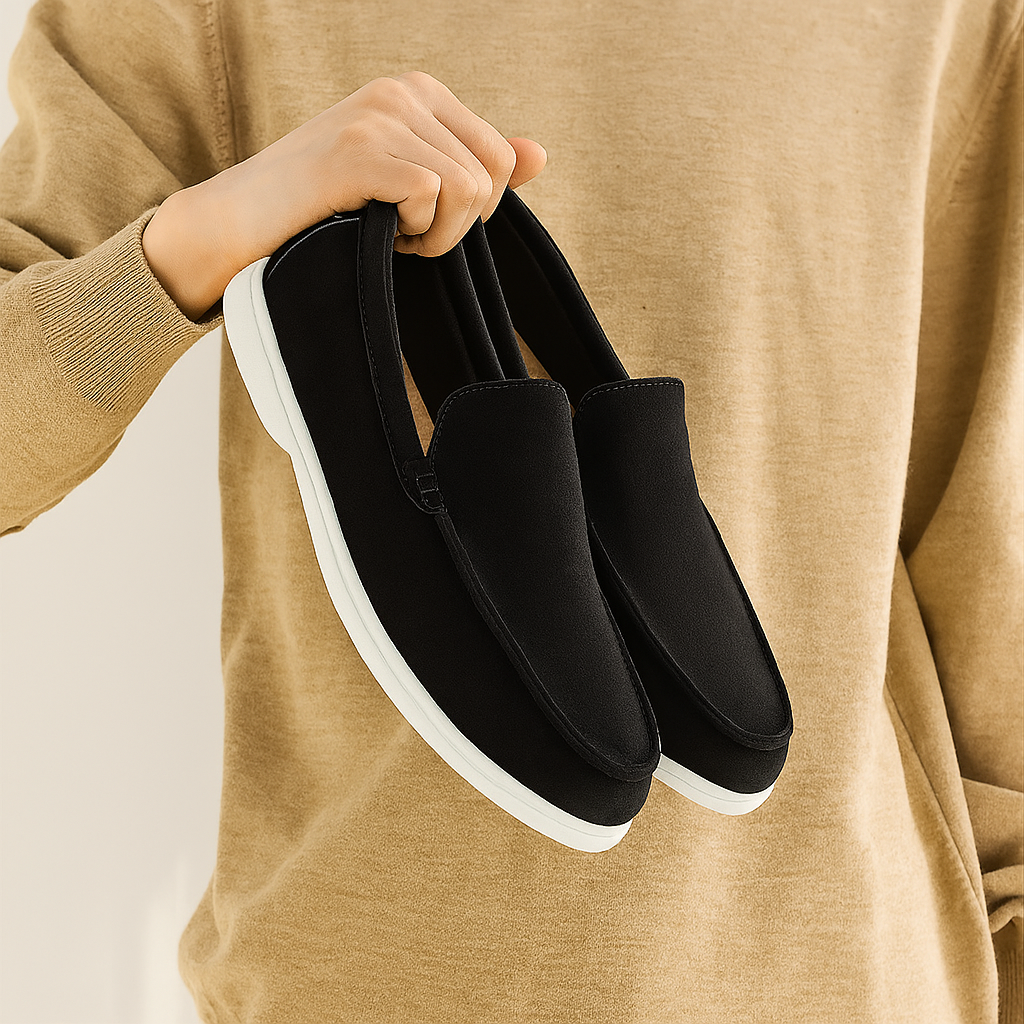Pustende nettingloafers for menn – lette slip-on sommersko