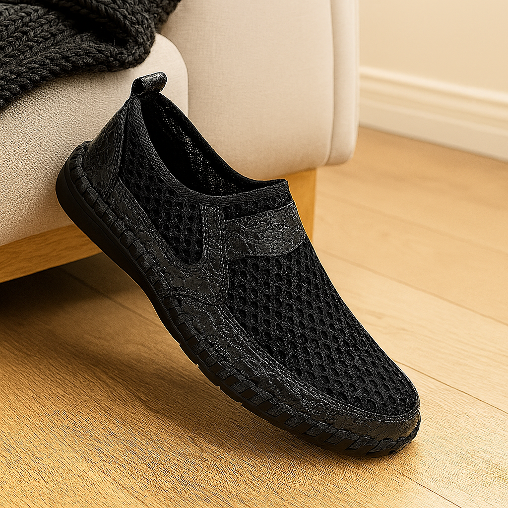Herreloafers – slip-on-sko med gummisåler for utendørs bruk