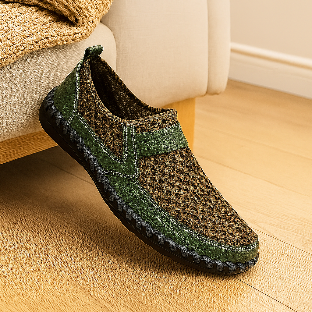 Herreloafers – slip-on-sko med gummisåler for utendørs bruk