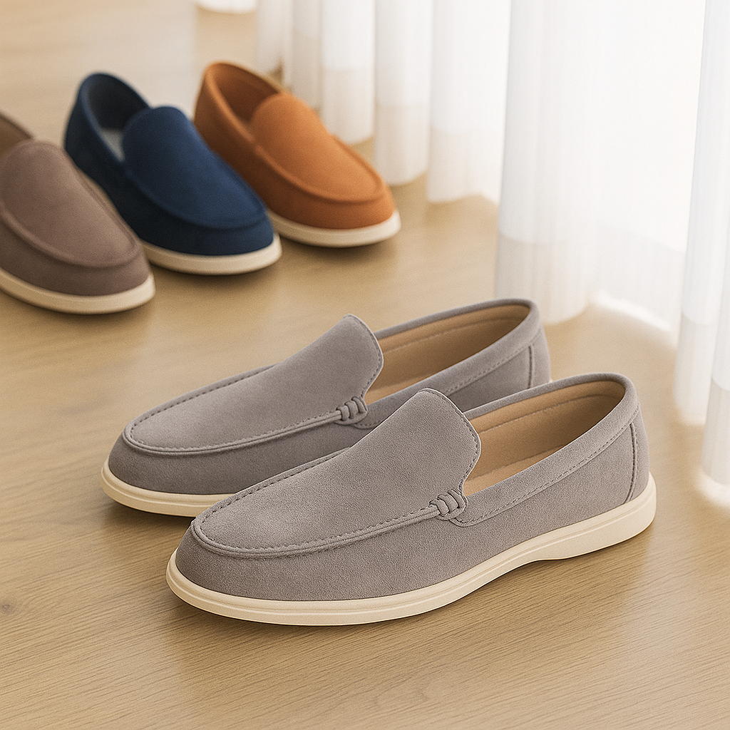 Bruno klassiske semskede loafers – Håndlagde herretøfler