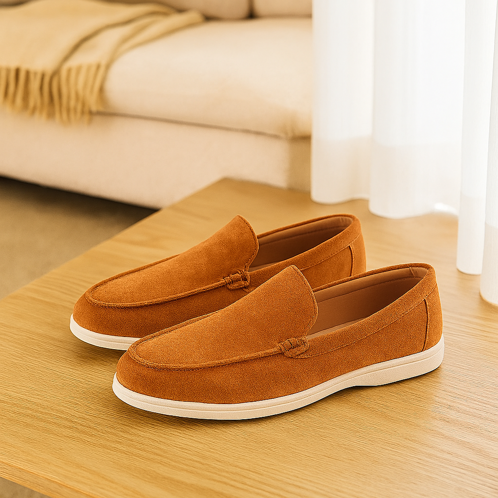 Bruno klassiske semskede loafers – Håndlagde herretøfler
