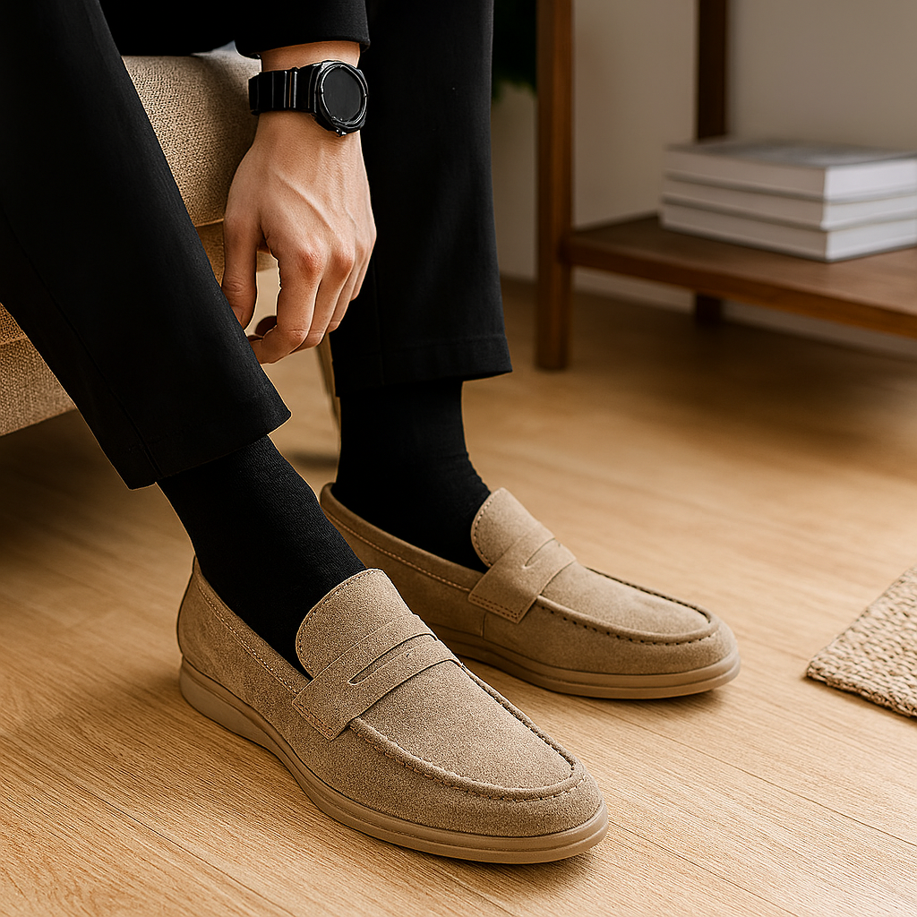 Allsidige forretnings- og fritidsloafers for menn – stilige og enkle slip-on flats