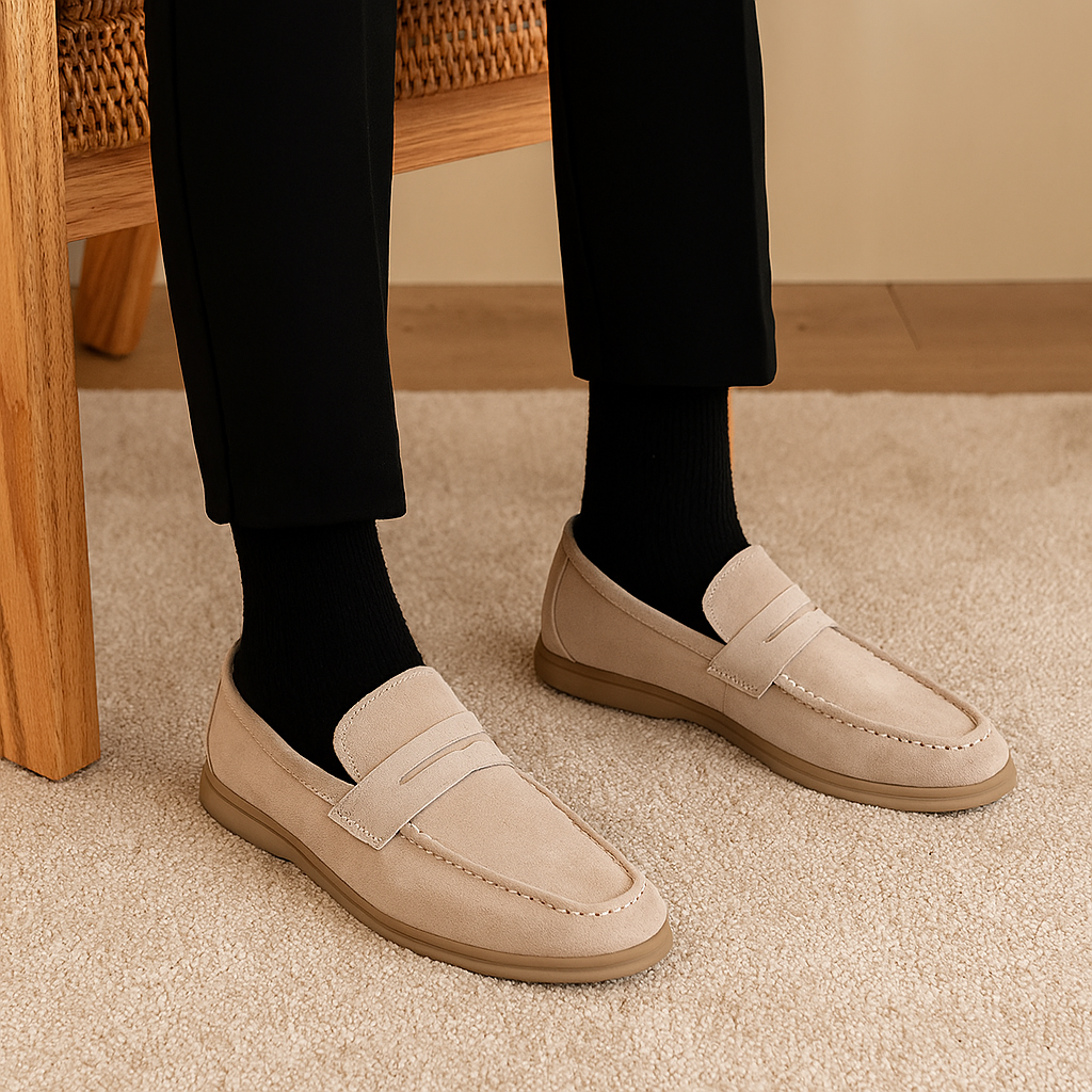 Allsidige forretnings- og fritidsloafers for menn – stilige og enkle slip-on flats