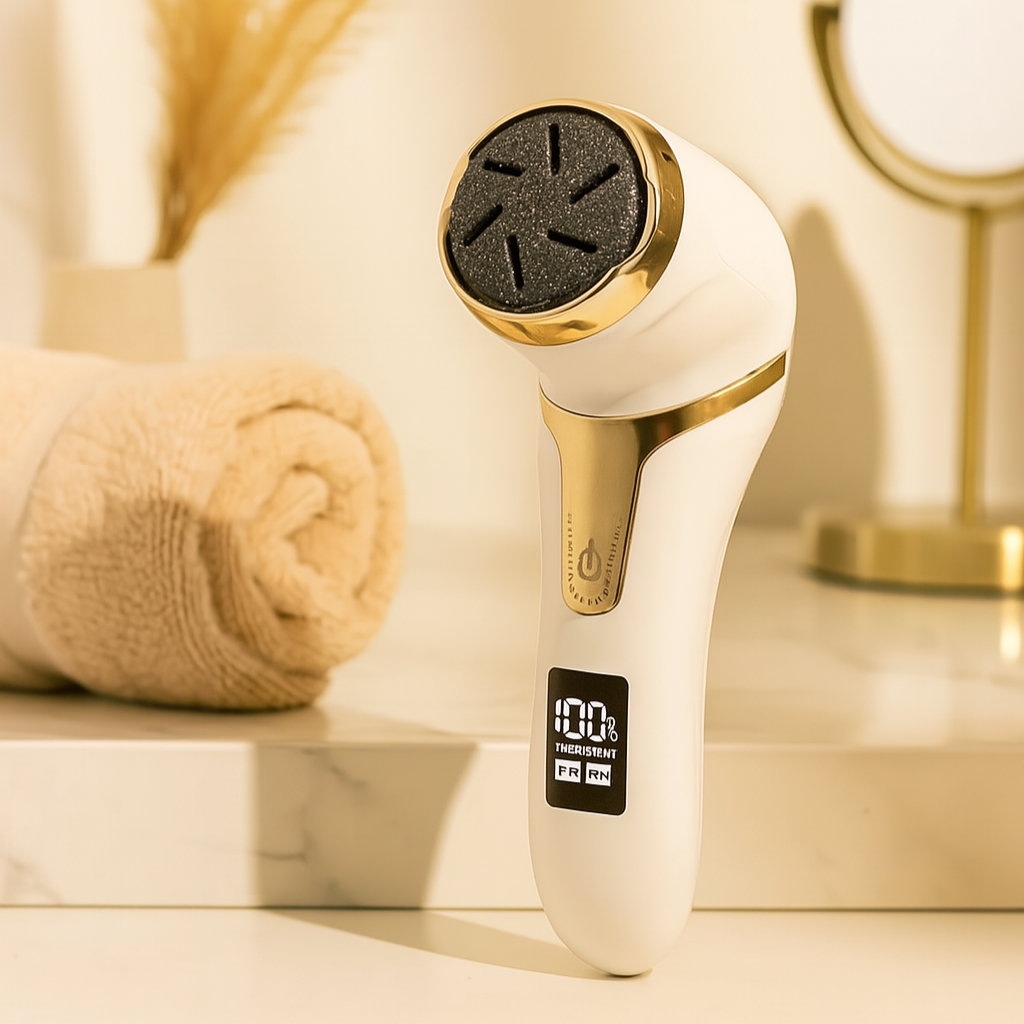 Oppladbar elektrisk fotfil – Bærbar hard hudfjerner og pedikyrsett for glatte føtter