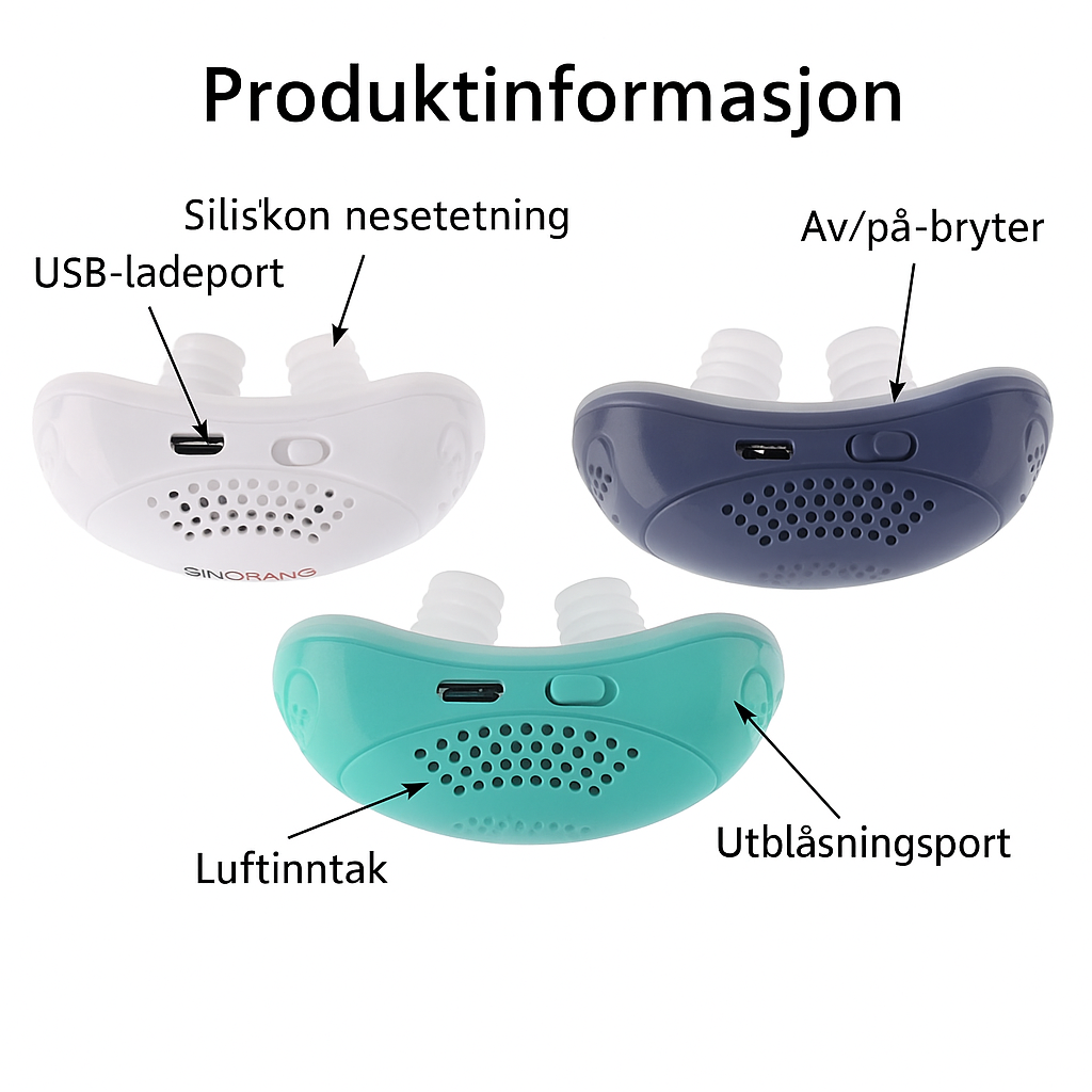 Micro CPAP søvnapnéapparat for reiser