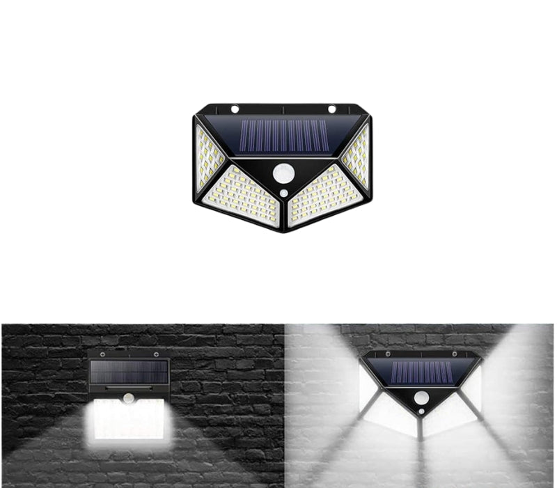 EcoBright solcellelampe med bevegelsessensor