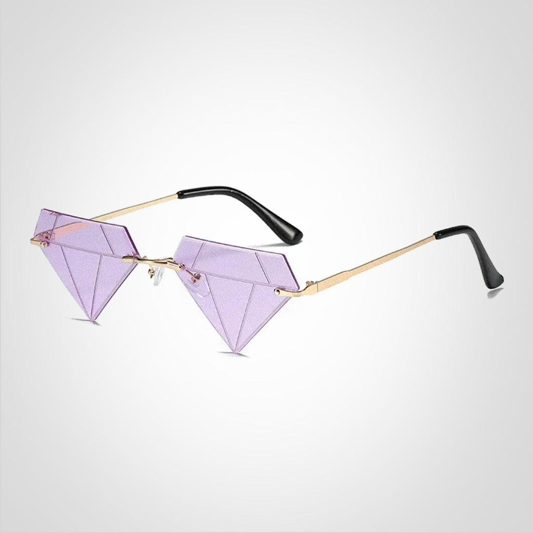 Clara diamantformede solbriller med UV400-beskyttelse – elegant og moderne design