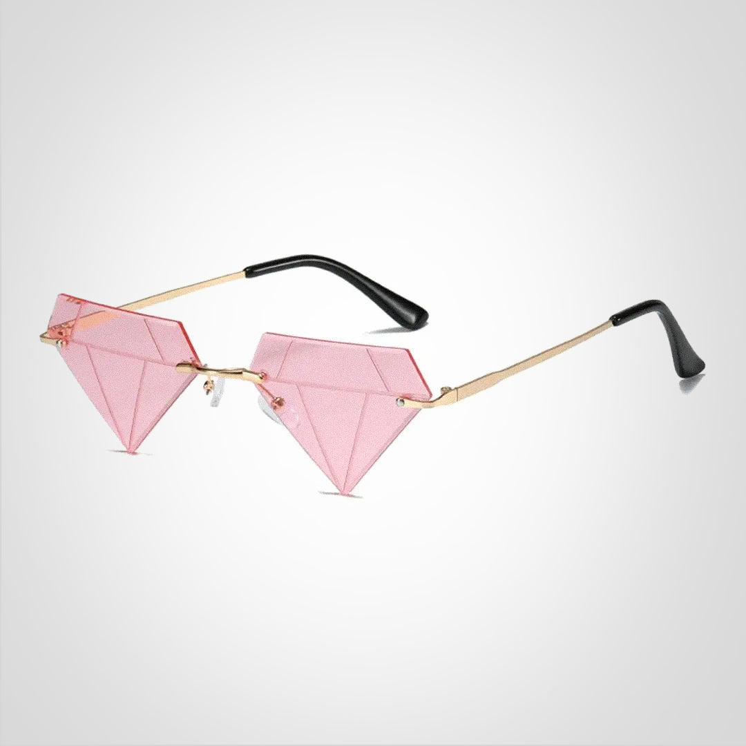 Clara diamantformede solbriller med UV400-beskyttelse – elegant og moderne design