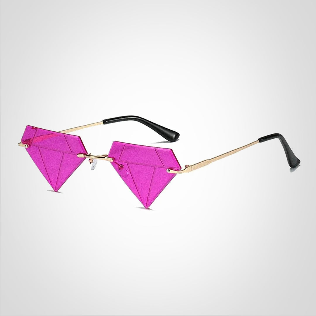 Clara diamantformede solbriller med UV400-beskyttelse – elegant og moderne design