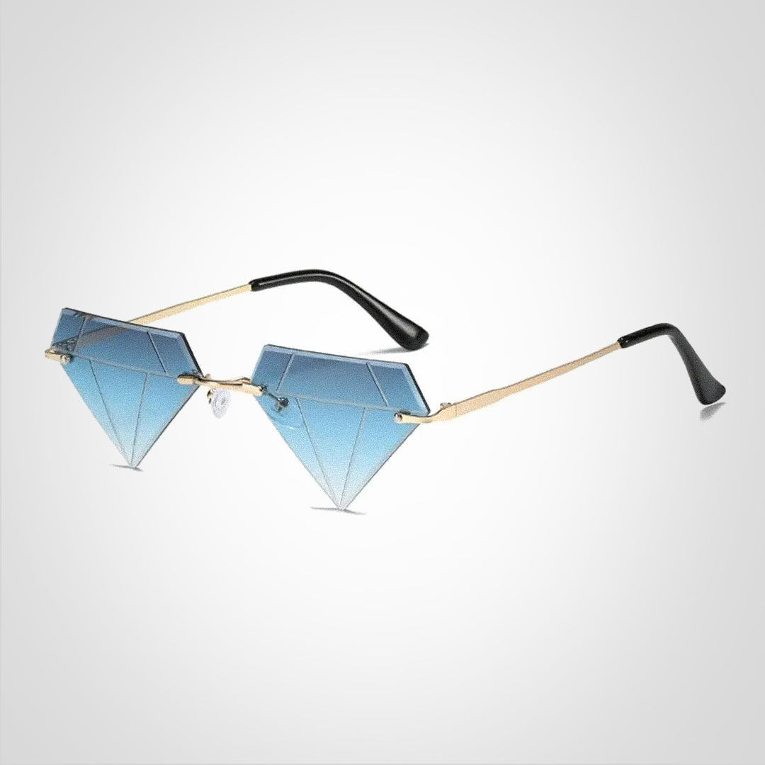 Clara diamantformede solbriller med UV400-beskyttelse – elegant og moderne design