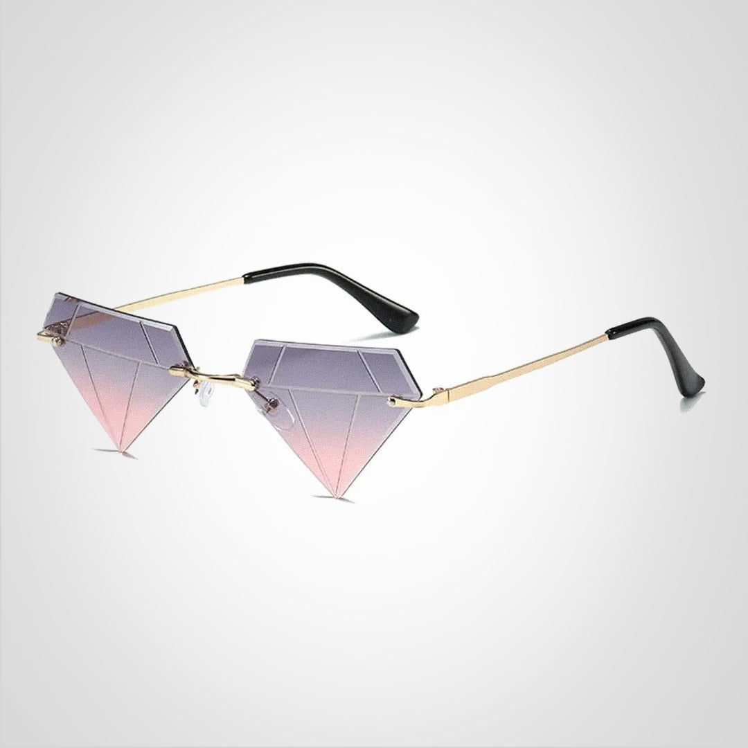 Clara diamantformede solbriller med UV400-beskyttelse – elegant og moderne design