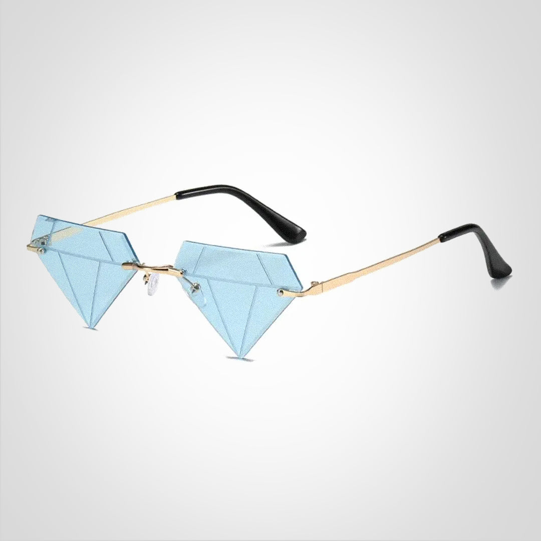 Clara diamantformede solbriller med UV400-beskyttelse – elegant og moderne design