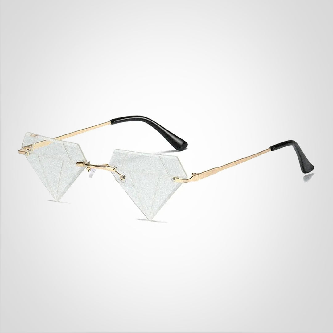 Clara diamantformede solbriller med UV400-beskyttelse – elegant og moderne design