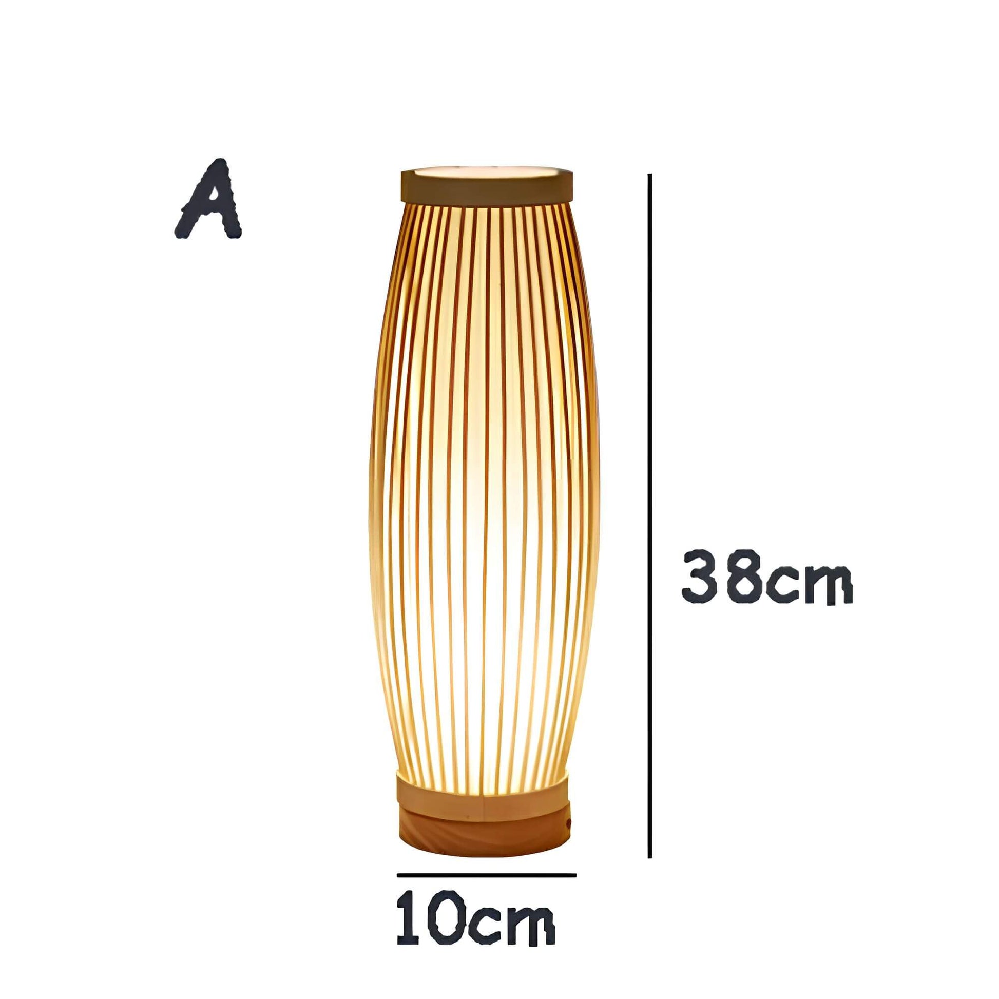 ZenGlow japansk-inspirert LED-bordlampe – Unik design med varm glød