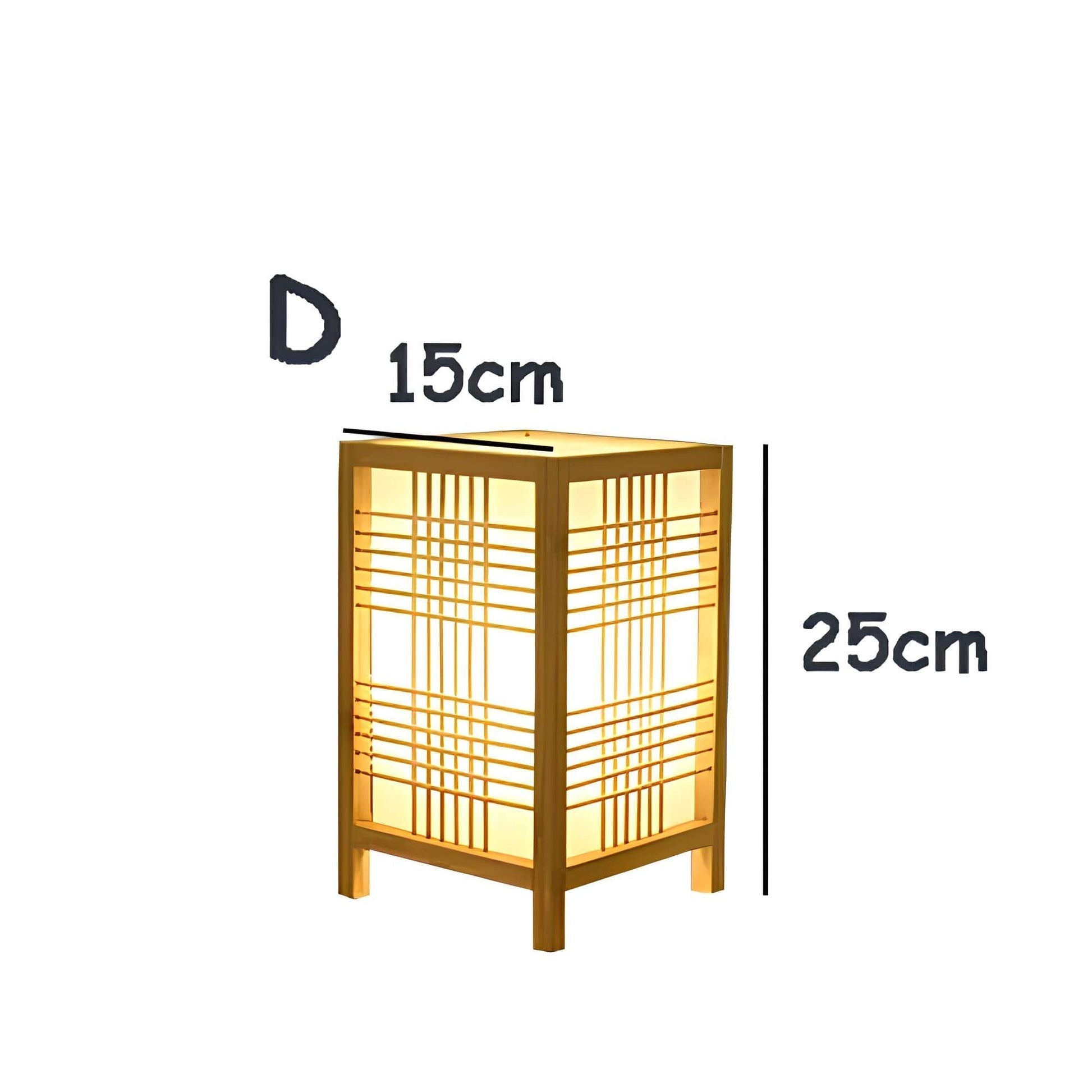 ZenGlow japansk-inspirert LED-bordlampe – Unik design med varm glød