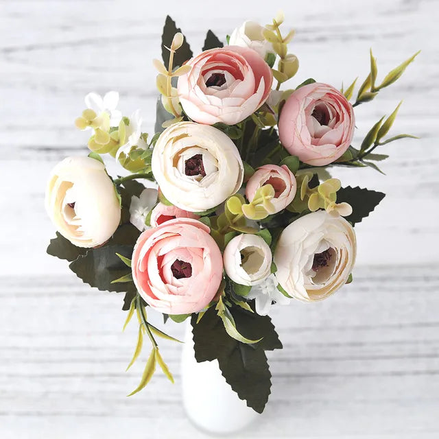 BloomLuxe – Elegant kunstig Ranunculus-blomsterarrangement