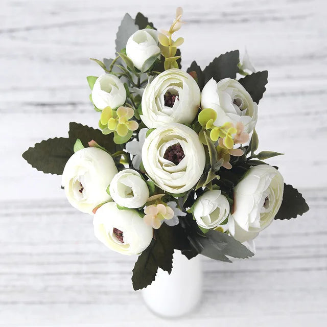 BloomLuxe – Elegant kunstig Ranunculus-blomsterarrangement