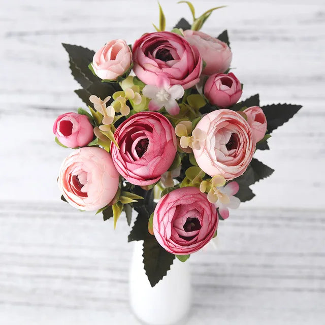 BloomLuxe – Elegant kunstig Ranunculus-blomsterarrangement
