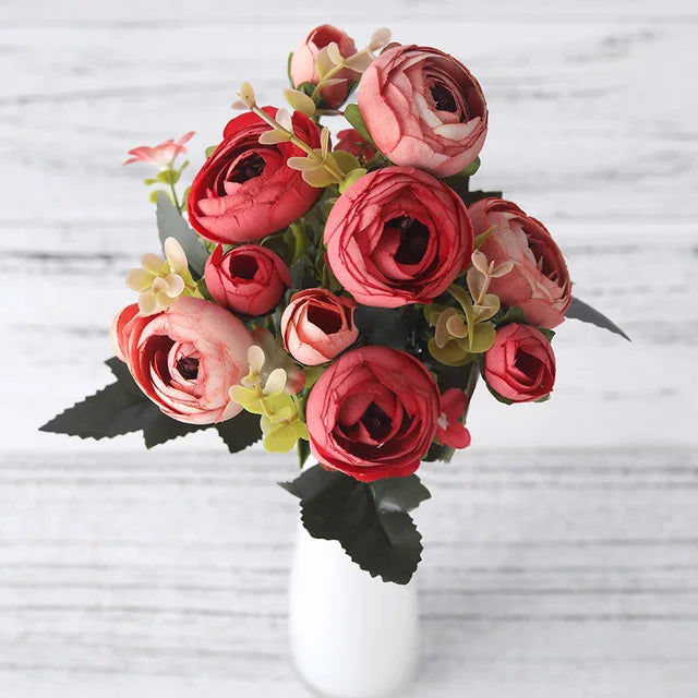 BloomLuxe – Elegant kunstig Ranunculus-blomsterarrangement
