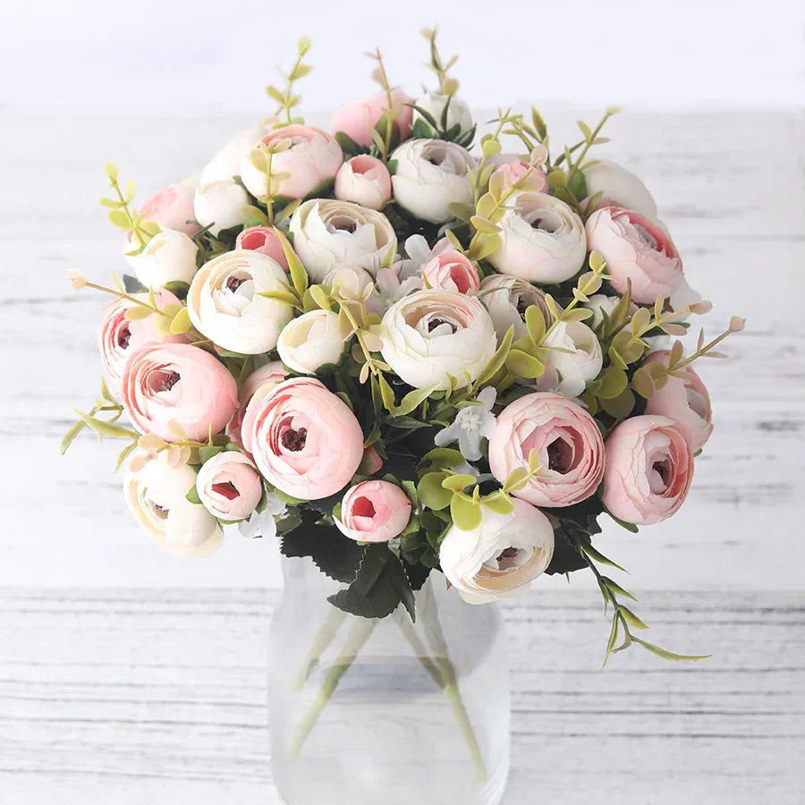 BloomLuxe – Elegant kunstig Ranunculus-blomsterarrangement