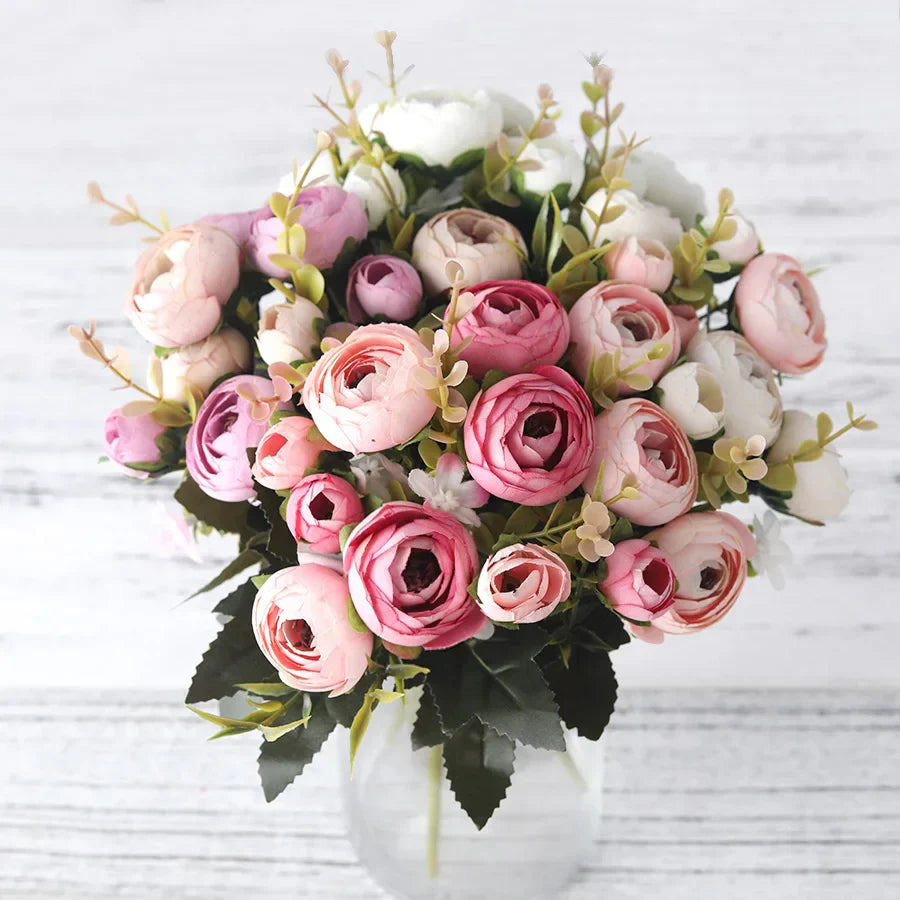 BloomLuxe – Elegant kunstig Ranunculus-blomsterarrangement