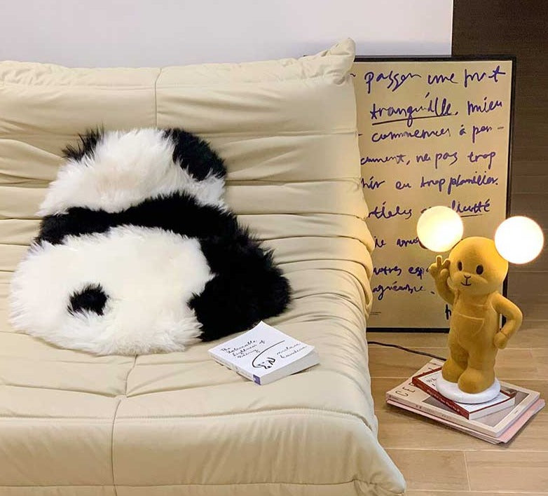 PandaFluff - Søt plysjmatte for en koselig, leken touch