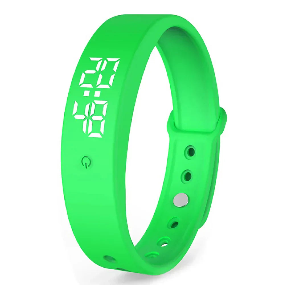 VibeFit V9 – Elegant vanntett smartklokke med stille alarmer