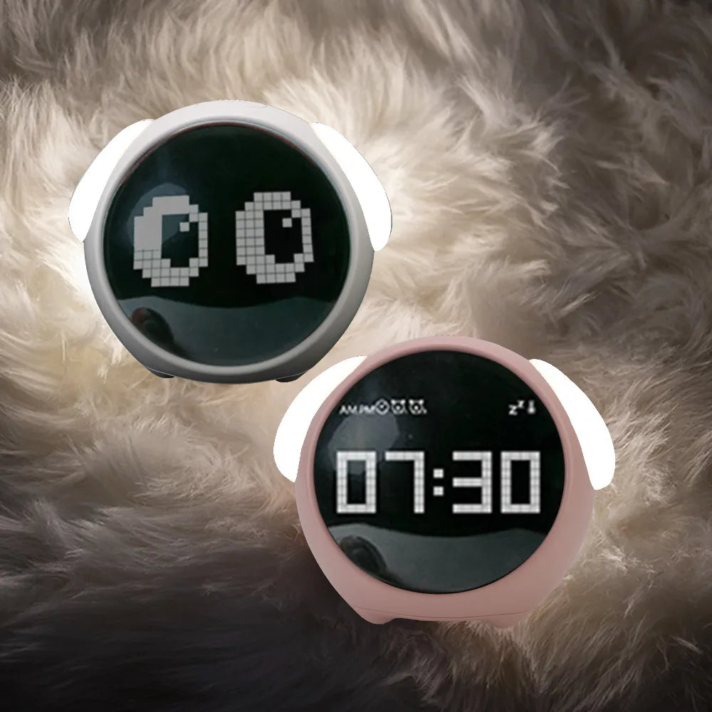 EmojiTime LED-vekkerklokke – morsom og uttrykksfull digital skjerm