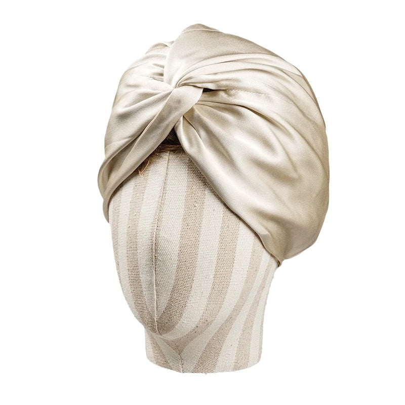 Josephine - Luksuriøs satengvridet turban hårinnpakning