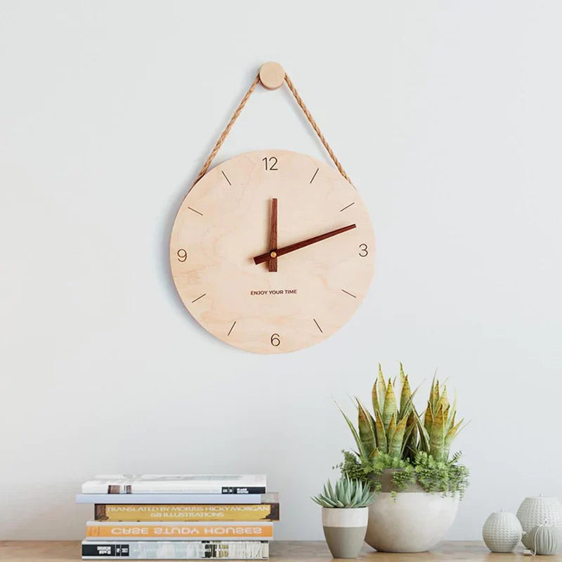WoodHush – Minimalistisk veggklokke