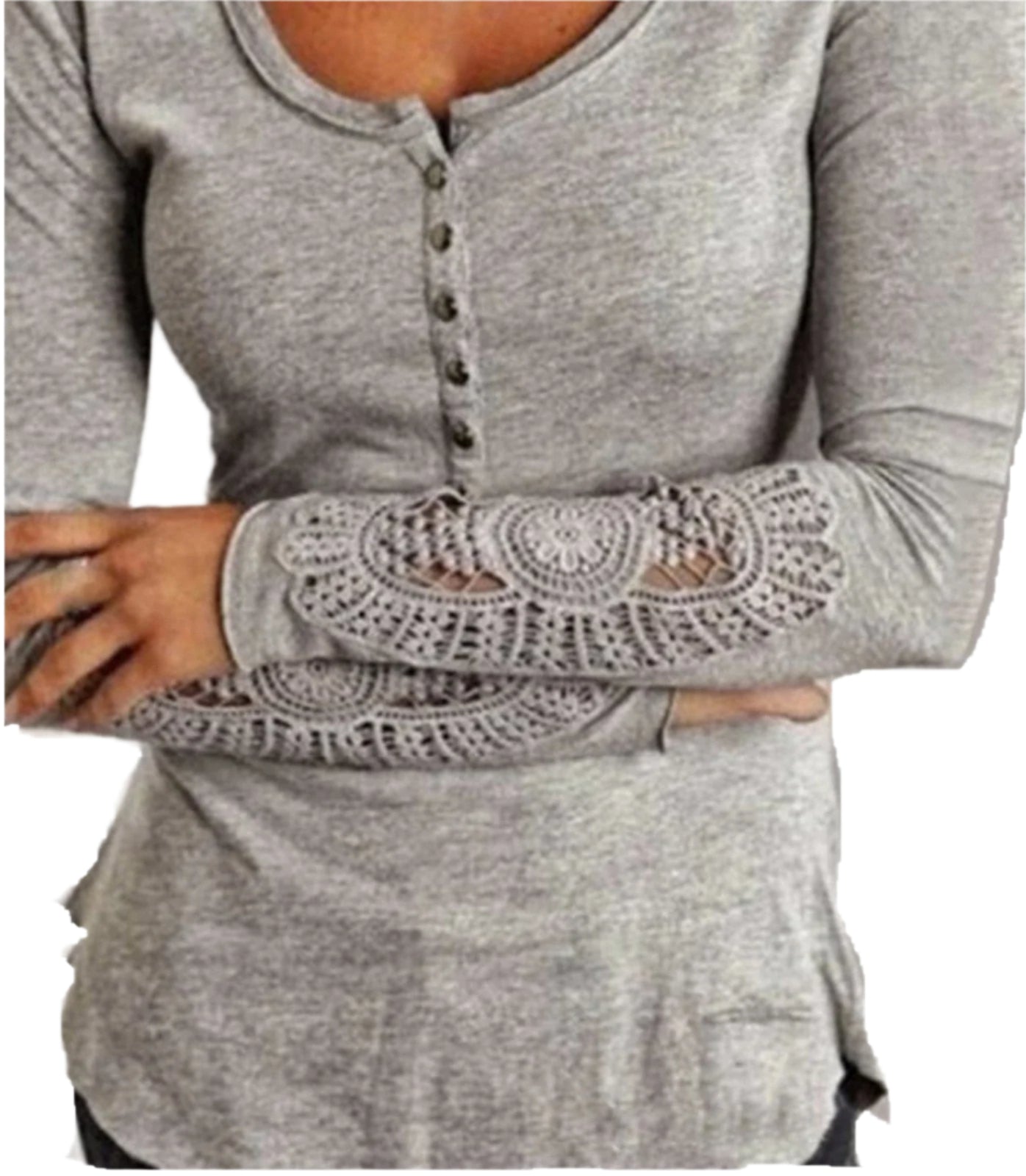 Larah - Tidløs elegant bluse med blondermer