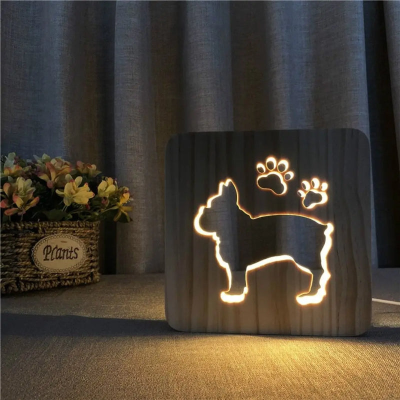 PawfectGlow - sjarmerende 3D LED-lampe